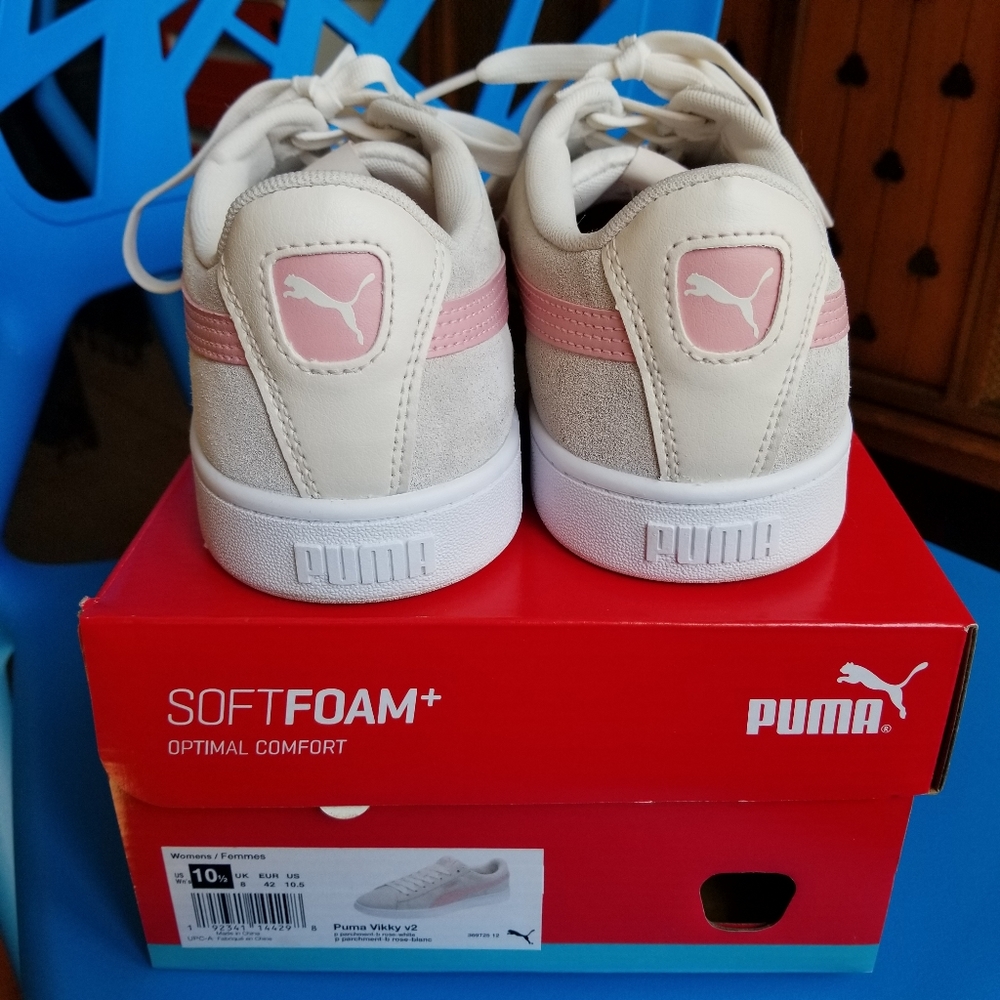 SOLD on Mercari Puma Vikky V2 Parchment/Rose White - Picture 3 of 12
